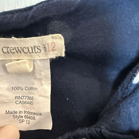 J. Crew Crewcuts Dress Bundle Children Girl 12 Polka Dot Paisley Pockets Cotton - Picture 10 of 16